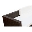 Zendaya White Espresso Patio Sectional w  Coffee Table Online