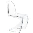 Slither Acrylic Kids Chair in Clear Hot on Sale