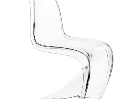 Slither Acrylic Kids Chair in Clear Hot on Sale