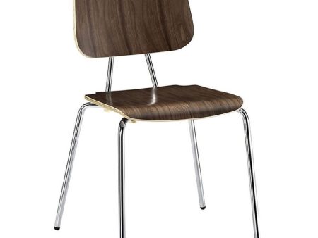 Motive Dining Wood Side Chair in Walnut Cheap