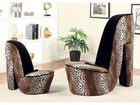 Heely Leopard Small Accent Chair For Discount