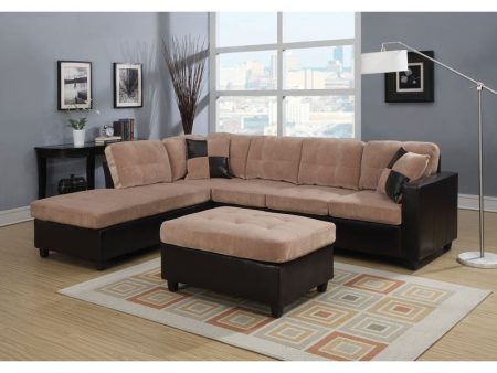 Reversible Sectional Sofa WIth 2 Pillows Discount