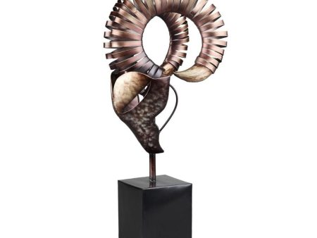 Horn Sculpture On Stand on Sale