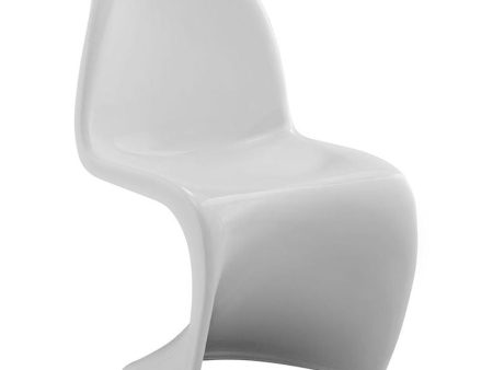 Slither Kids Chair in White For Sale