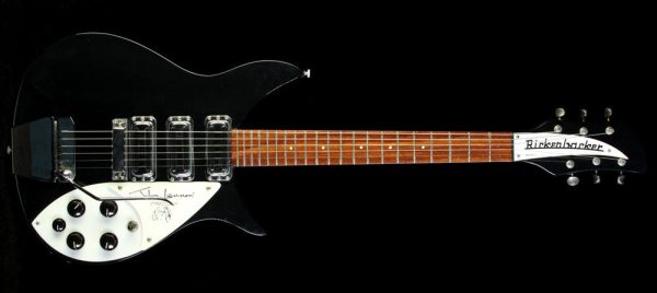 Used 1990 Rickenbacker 325JL John Lennon Short Scale Limited Edition Electric Guitar Jetglo Cheap