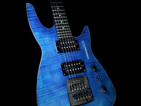 Used Steinberger ZT3 Custom Electric Guitar Transparent Blue Hot on Sale