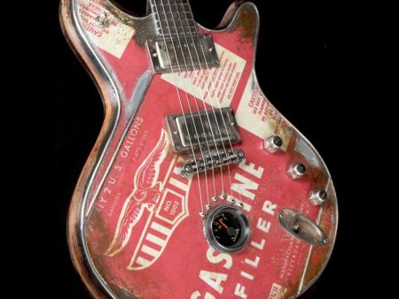 McSwain Gasoline SM-2 Electric Guitar Oil Can Graphics Online now