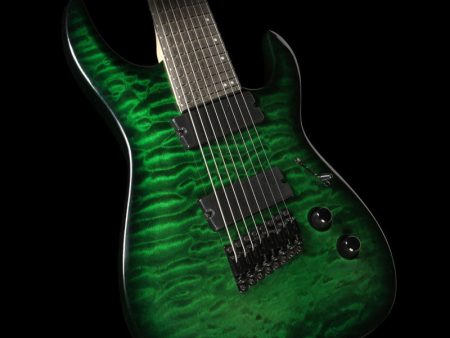 Legator Ninja-200 SE Fanned Fret 8-String Electric Guitar Emerald Burst Online Hot Sale