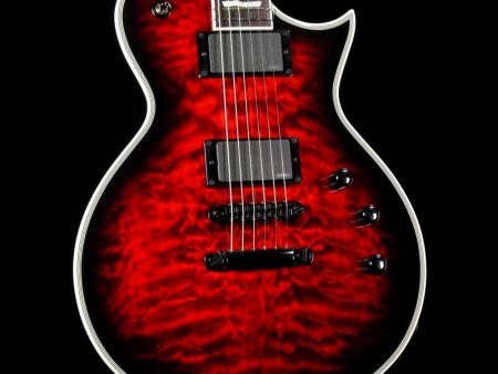 ESP E-II Eclipse QM Electric Guitar Black Cherry Sunburst Fashion