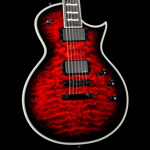 ESP E-II Eclipse QM Electric Guitar Black Cherry Sunburst Fashion