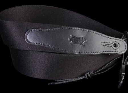 Levy s MSSR80 Rayon Guitar Strap Black For Sale