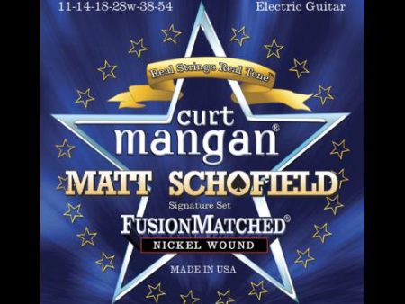 Curt Mangan Fusion Matched Nickel Wound Electric Strings Matt Schofield Signature Set (11-54) Online