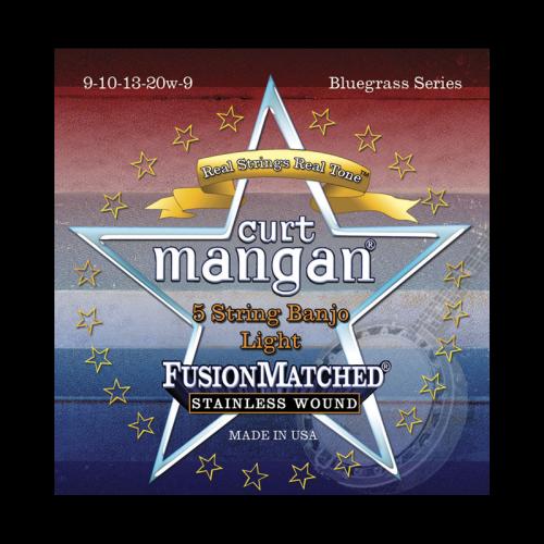 Curt Mangan Fusion Matched Stainless Wound 5-String Banjo Strings (09-09) For Sale