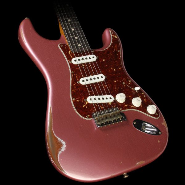 Used Fender Custom Shop Masterbuilt Yuriy Shishkov Mahogany  60 Stratocaster Relic Electric Guitar Burgundy Mist Online Sale