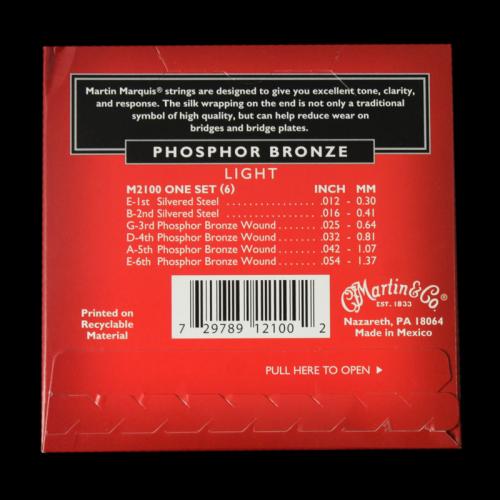 Martin Marquis Phosphor Bronze Acoustic Strings (Light 12-54) For Discount